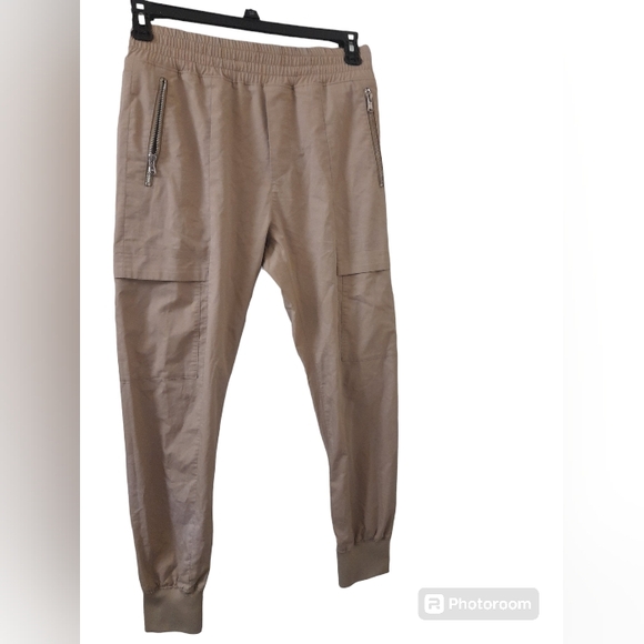 Wooyoungmi - Mens Khaki Style Drawstring Jogger Pants - Size: IT 46 - Picture 2 of 14